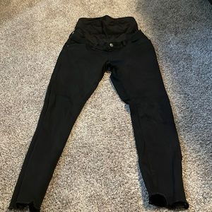 A&F Maternity Black Jeggings